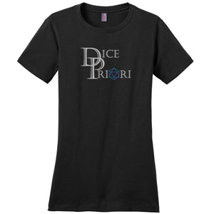 Dice Priori Classic Text Logo Dark TS Womens Premium Tee - Black / XS