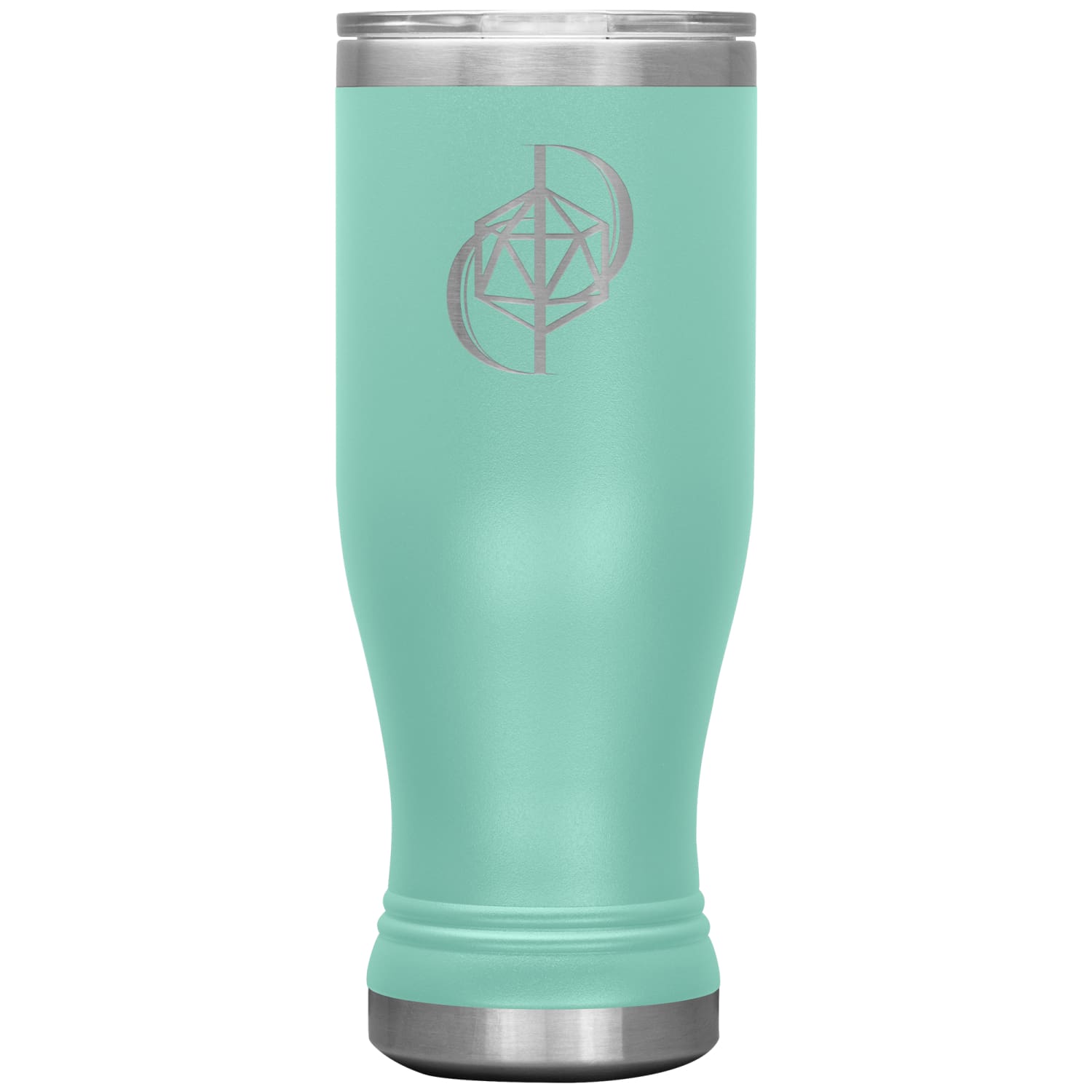 Dice Priori D20 Focus Logo 20oz Boho Vacuum Tumbler - Teal - Dice Priori