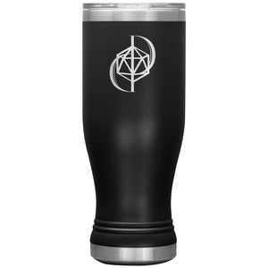 Dice Priori D20 Focus Logo 20oz Boho Vacuum Tumbler - Black - Dice Priori