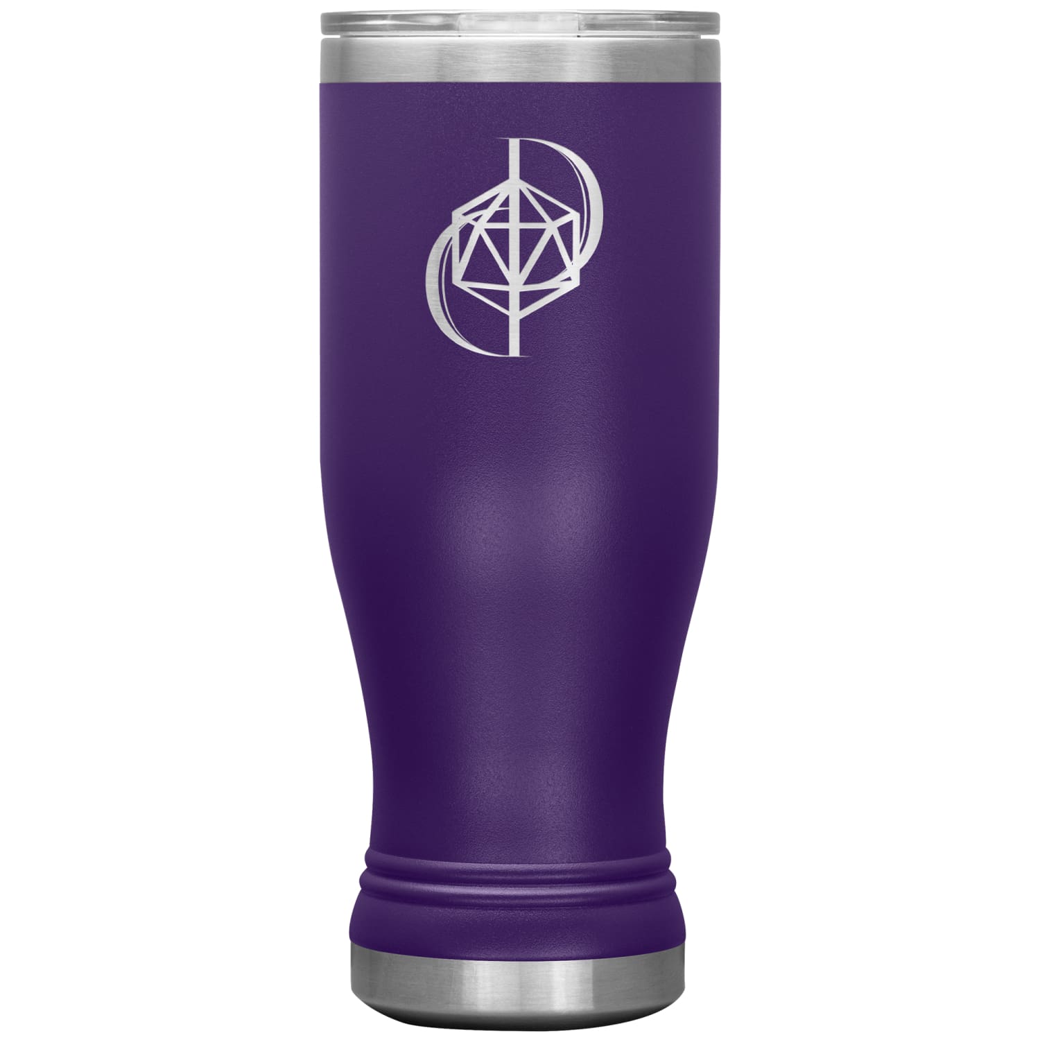 Dice Priori D20 Focus Logo 20oz Boho Vacuum Tumbler - Purple - Dice Priori
