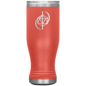 Dice Priori D20 Focus Logo 20oz Boho Vacuum Tumbler - Coral - Dice Priori