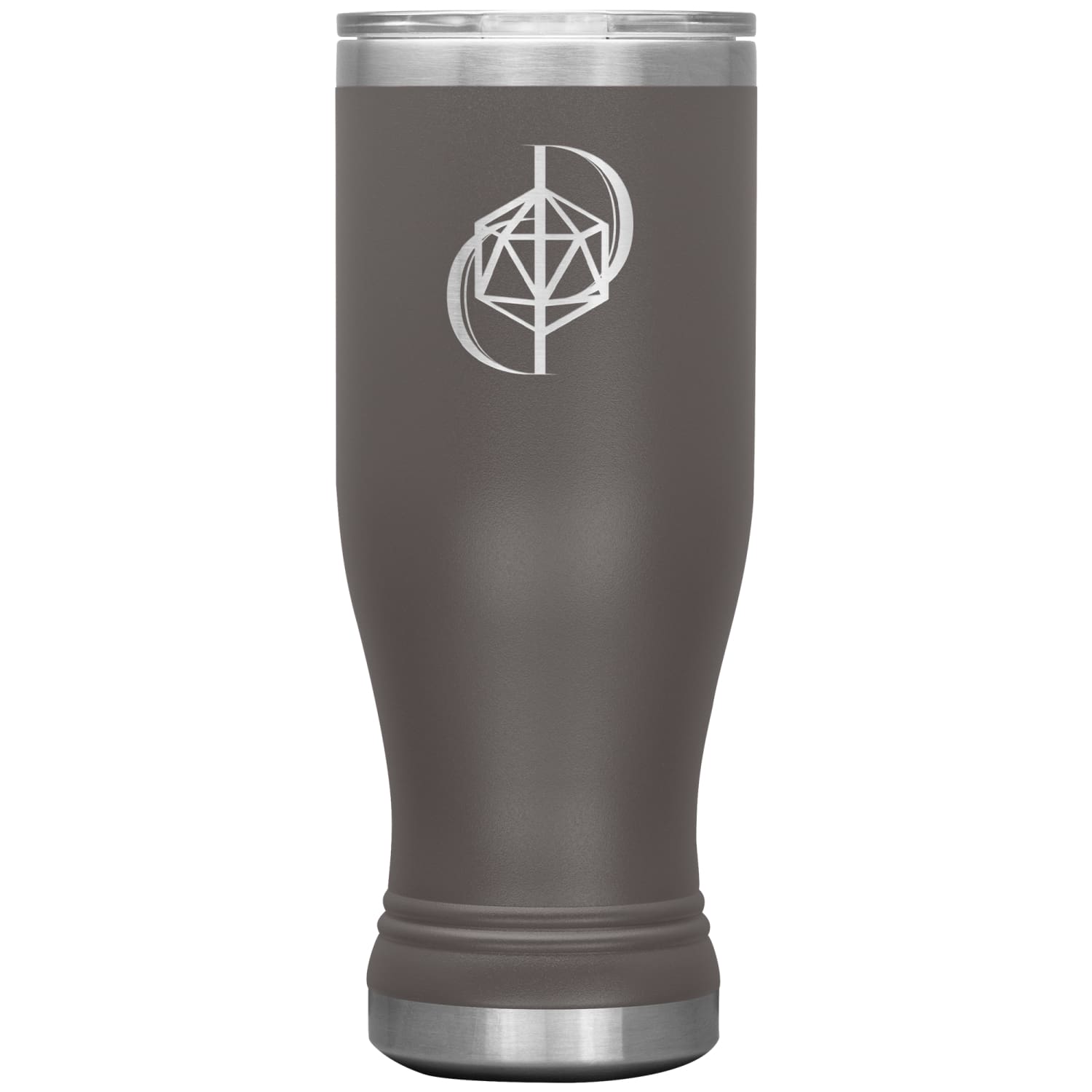 Dice Priori D20 Focus Logo 20oz Boho Vacuum Tumbler - Pewter - Dice Priori