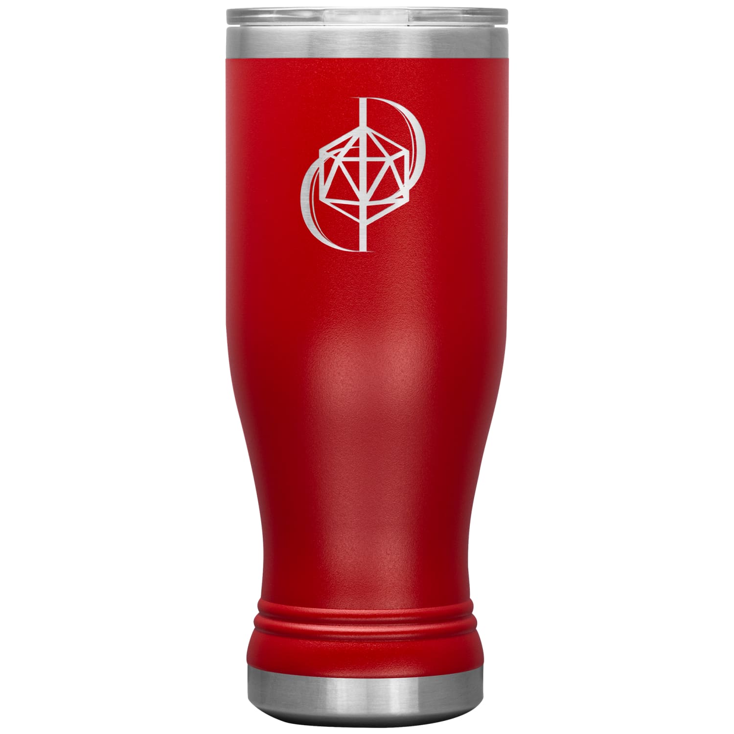 Dice Priori D20 Focus Logo 20oz Boho Vacuum Tumbler - Red - Dice Priori