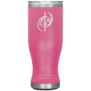Dice Priori D20 Focus Logo 20oz Boho Vacuum Tumbler - Pink - Dice Priori