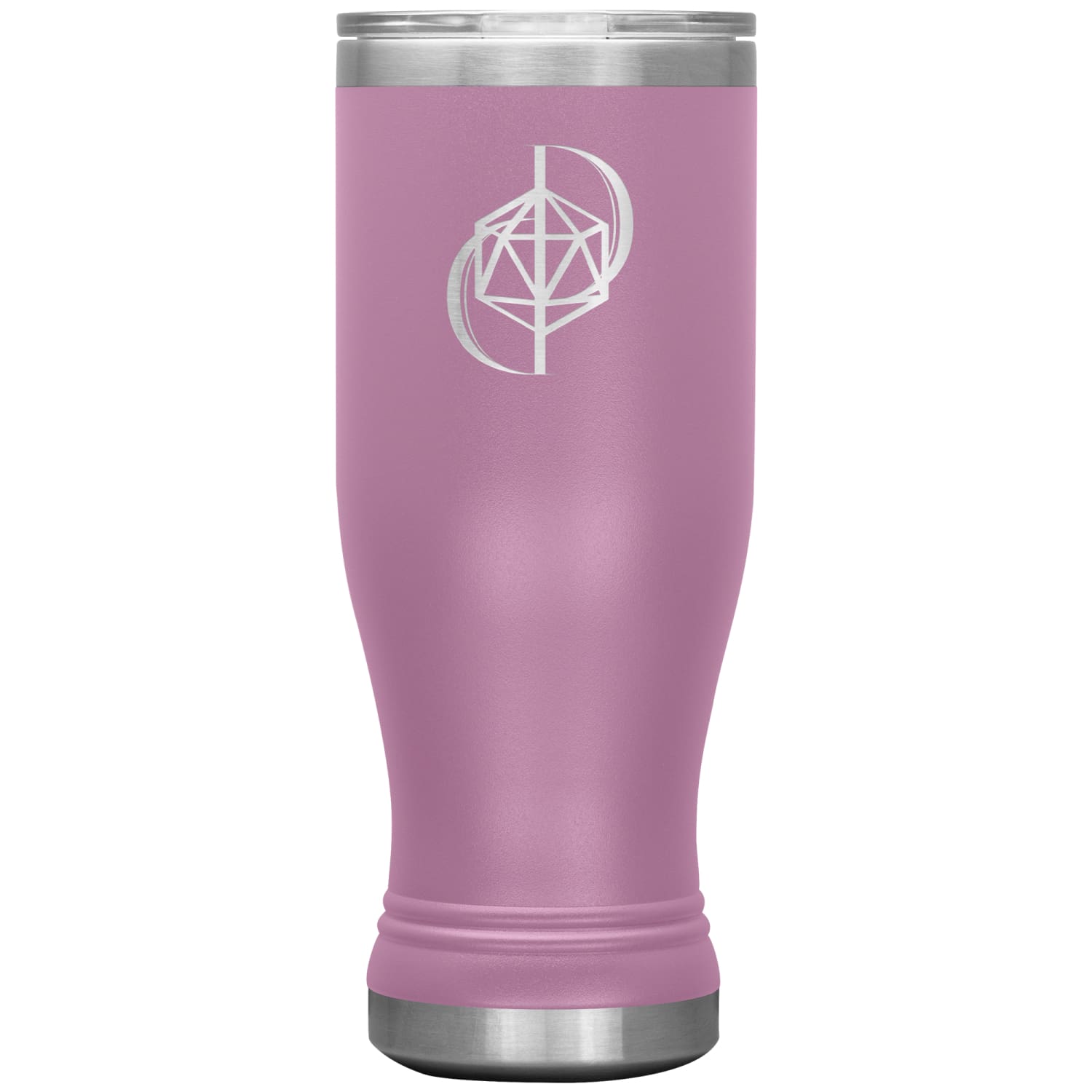 Dice Priori D20 Focus Logo 20oz Boho Vacuum Tumbler - Light Purple - Dice Priori