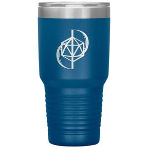 Dice Priori D20 Focus Logo 30oz Vacuum Tumbler - Blue - Dice Priori