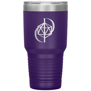 Dice Priori D20 Focus Logo 30oz Vacuum Tumbler - Purple - Dice Priori