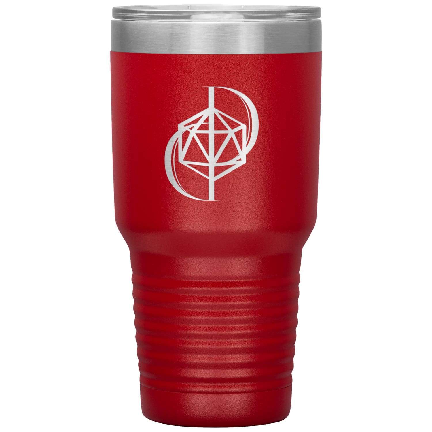Dice Priori D20 Focus Logo 30oz Vacuum Tumbler - Red - Dice Priori