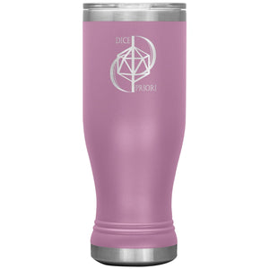 Dice Priori D20 Focus Text Logo 20oz Boho Vacuum Tumbler - Light Purple - Dice Priori