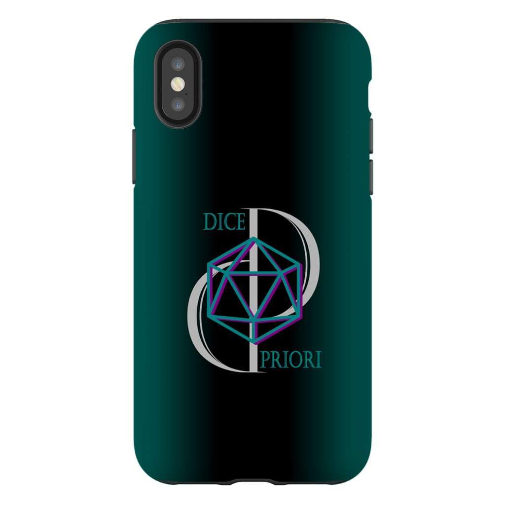 Dice Priori D20 Focus Text Logo Phonecase : Toughcase - iPhone X
