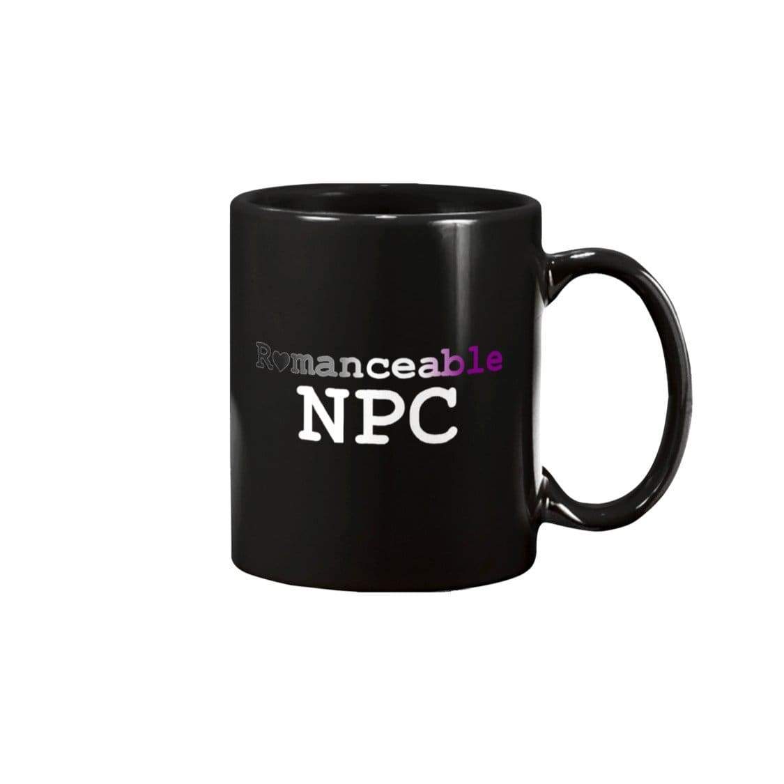 Dice Priori Romancable NPC Ace 11oz Coffee Mug - Black / 11OZ - Mugs