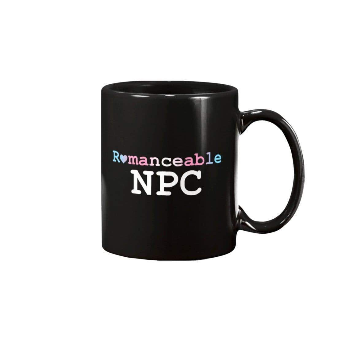Dice Priori Romancable NPC Trans 11oz Coffee Mug - Black / 11OZ - Mugs