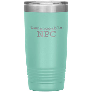 Dice Priori Romanceable NPC 20oz Vacuum Tumbler - Teal - Tumblers