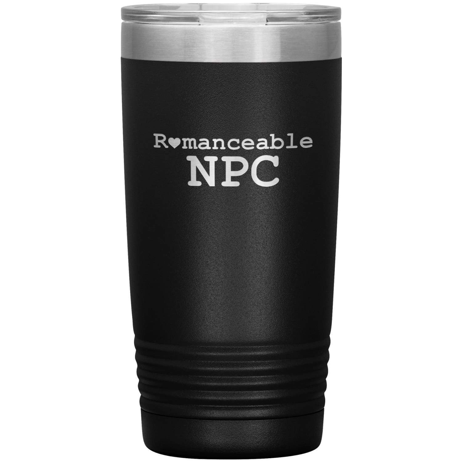 Dice Priori Romanceable NPC 20oz Vacuum Tumbler - Black - Tumblers