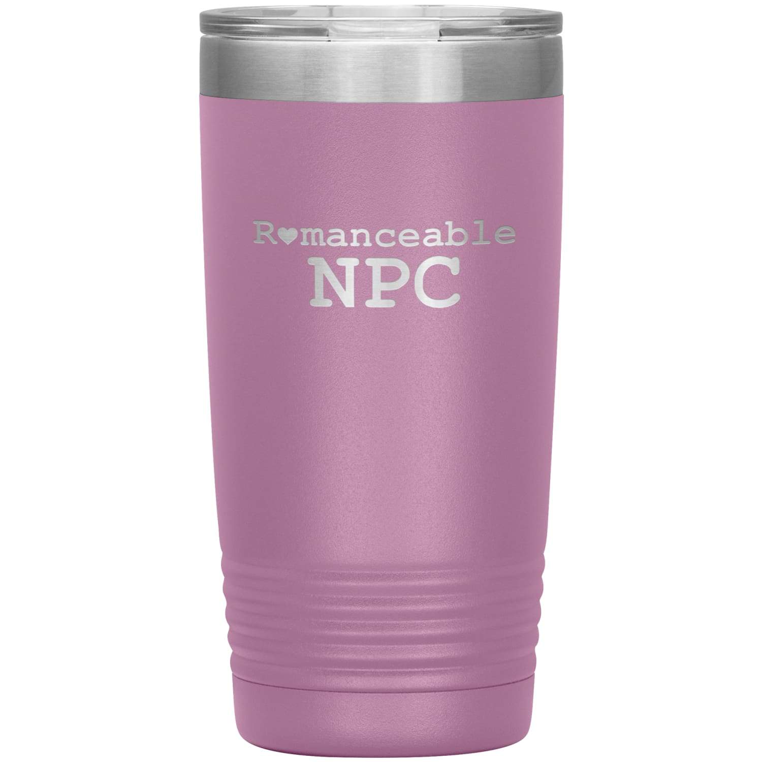 Dice Priori Romanceable NPC 20oz Vacuum Tumbler - Light Purple - Tumblers