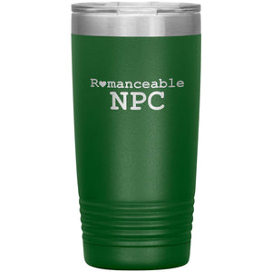 Dice Priori Romanceable NPC 20oz Vacuum Tumbler - Green - Tumblers