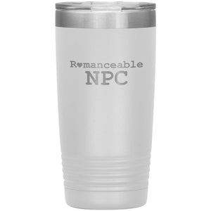Dice Priori Romanceable NPC 20oz Vacuum Tumbler - White - Tumblers