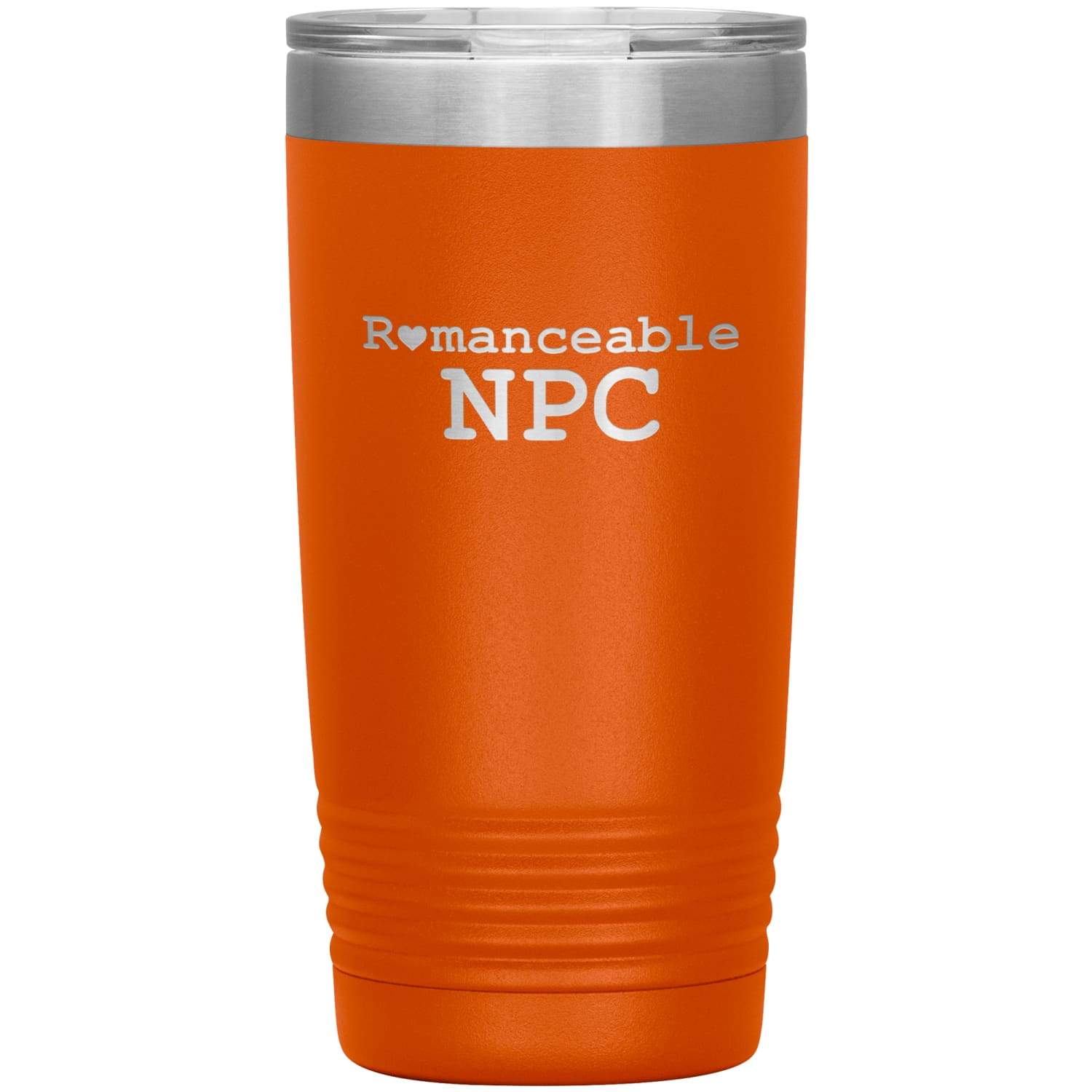 Dice Priori Romanceable NPC 20oz Vacuum Tumbler - Orange - Tumblers