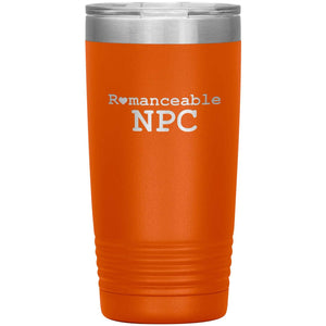 Dice Priori Romanceable NPC 20oz Vacuum Tumbler - Orange - Tumblers