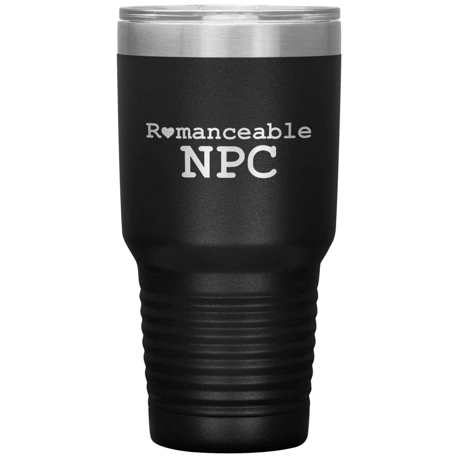 Dice Priori Romanceable NPC 30oz Vacuum Tumbler - Black - Tumblers