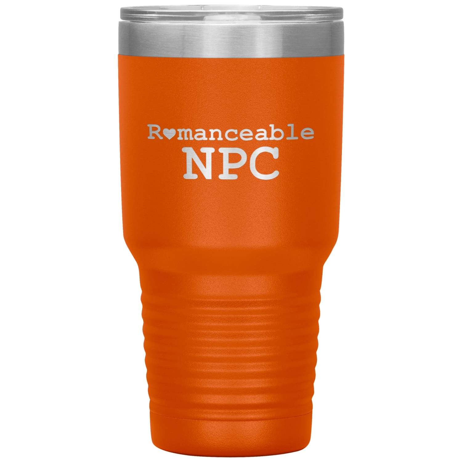 Dice Priori Romanceable NPC 30oz Vacuum Tumbler - Orange - Tumblers