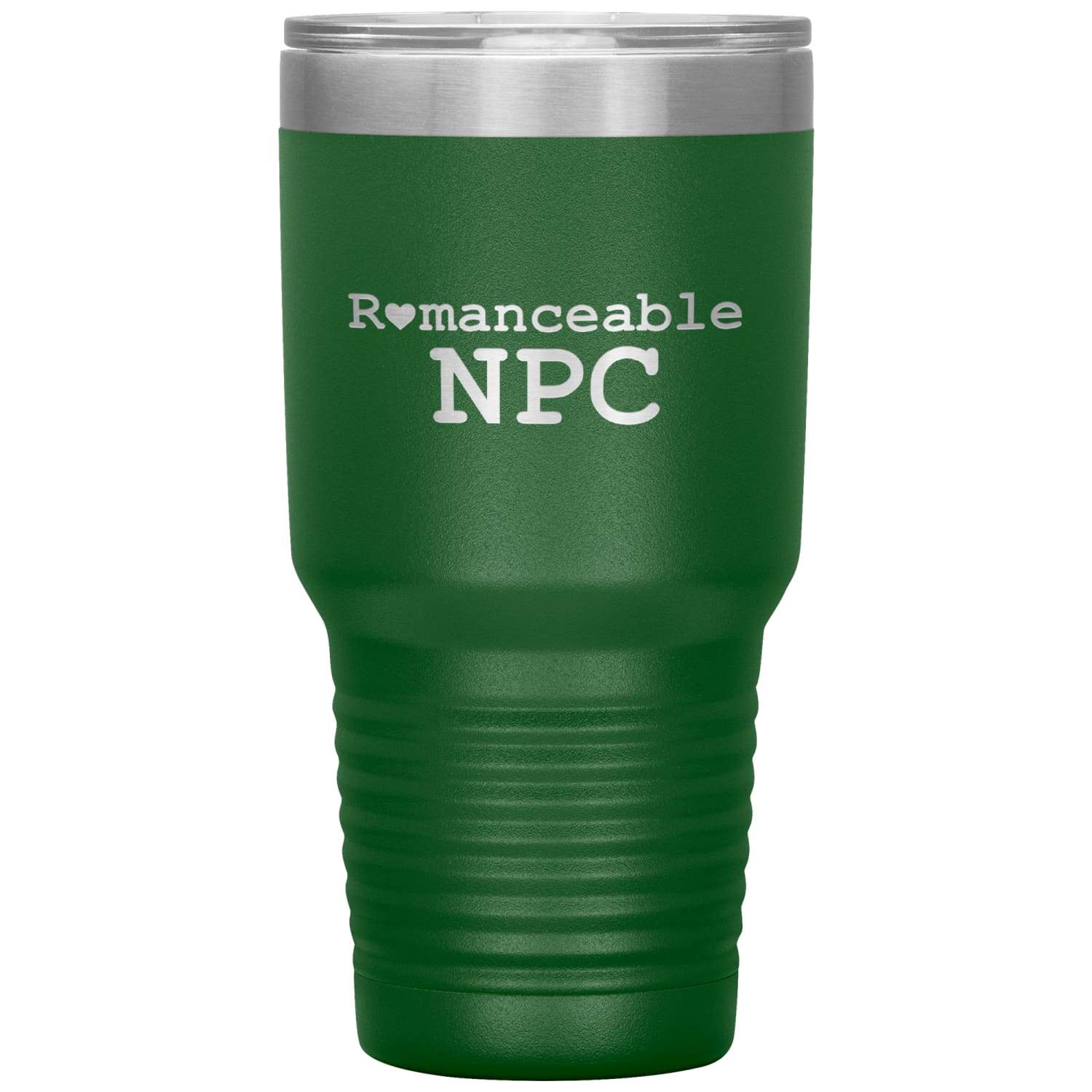 Dice Priori Romanceable NPC 30oz Vacuum Tumbler - Green - Tumblers