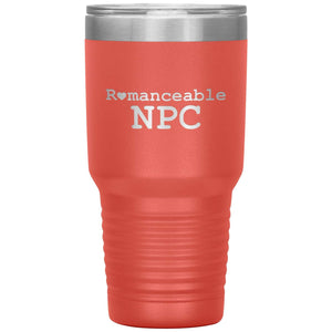 Dice Priori Romanceable NPC 30oz Vacuum Tumbler - Coral - Tumblers