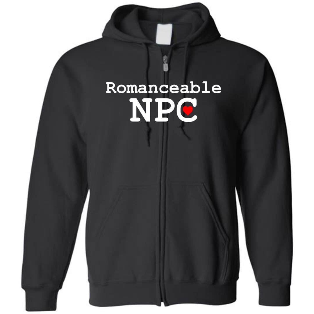 Dice Priori Romanceable NPC Classic Unisex Zip Hoodie - Black / S