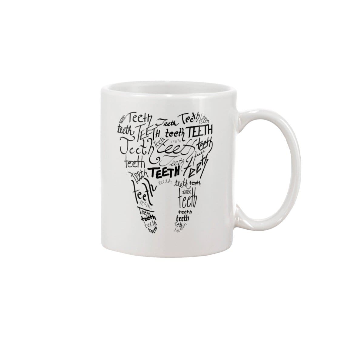 Dice Priori Teeth Tooth 11oz Coffee Mug - White / 11OZ - Dice Priori