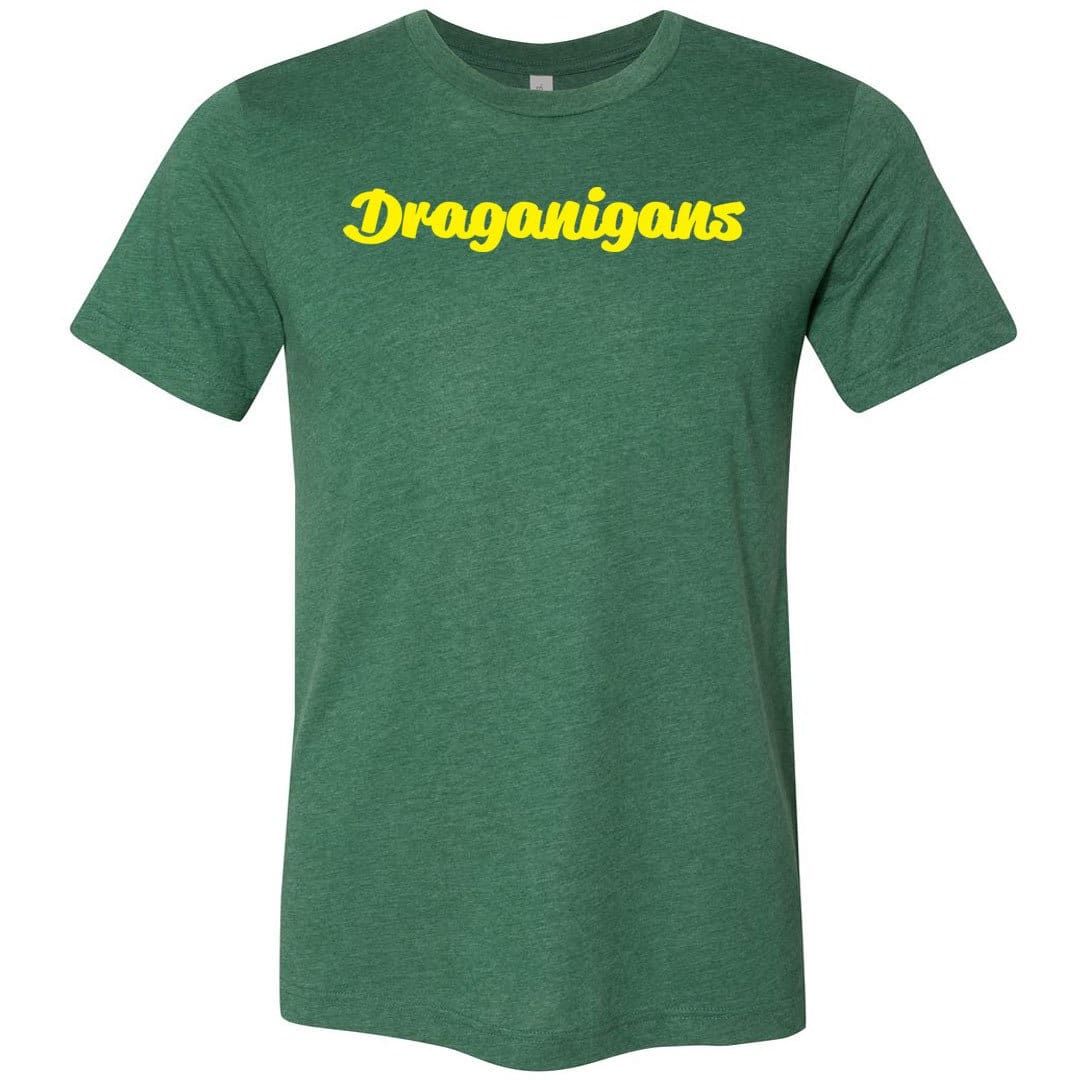 Draganigans Unisex Premium Tee - Heather Grass Green / XS