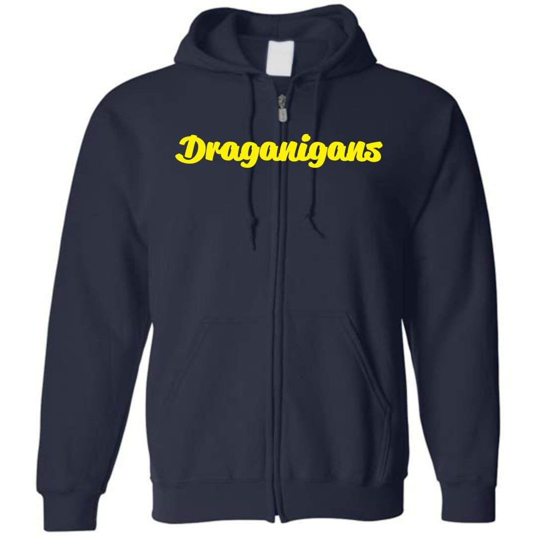 Draganigans Unisex Zip Hoodie - Navy / S