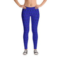 Dragon Scale Leggings - Blue Dragon - All Over Prints