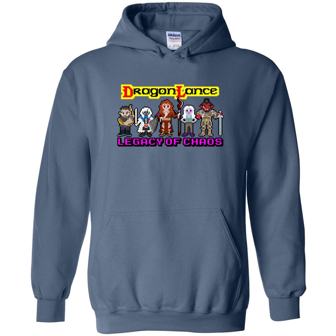 Dragonlance Legacy of Chaos Pixel Art TS Unisex Pullover Hoodie - Indigo Blue / S