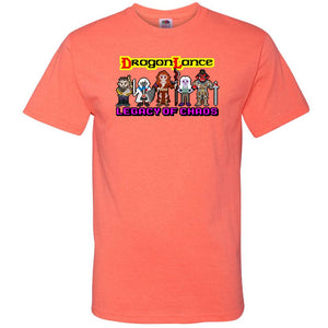 Dragonlance Legacy of Chaos Pixel Art Unisex Classic Tee - Retro Heather Coral / S