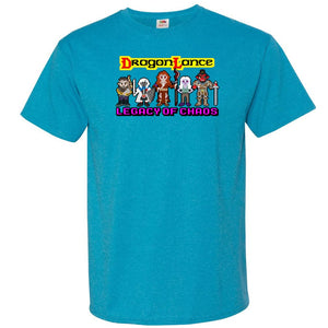 Dragonlance Legacy of Chaos Pixel Art Unisex Classic Tee - Turquoise Heather / S
