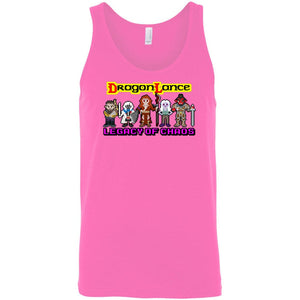 Dragonlance Legacy of Chaos Pixel Art Unisex Premium Tank - Neon Pink / S