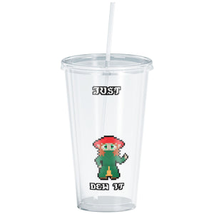 Dragons of Rebirth Dew Pixel Quote 16oz Acrylic Tumbler - Drinkware