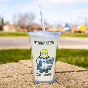 Dragons of Rebirth Mihel Pixel Quote 16oz Acrylic Tumbler - Drinkware