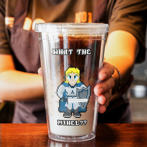 Dragons of Rebirth Mihel Pixel Quote 16oz Acrylic Tumbler - Drinkware