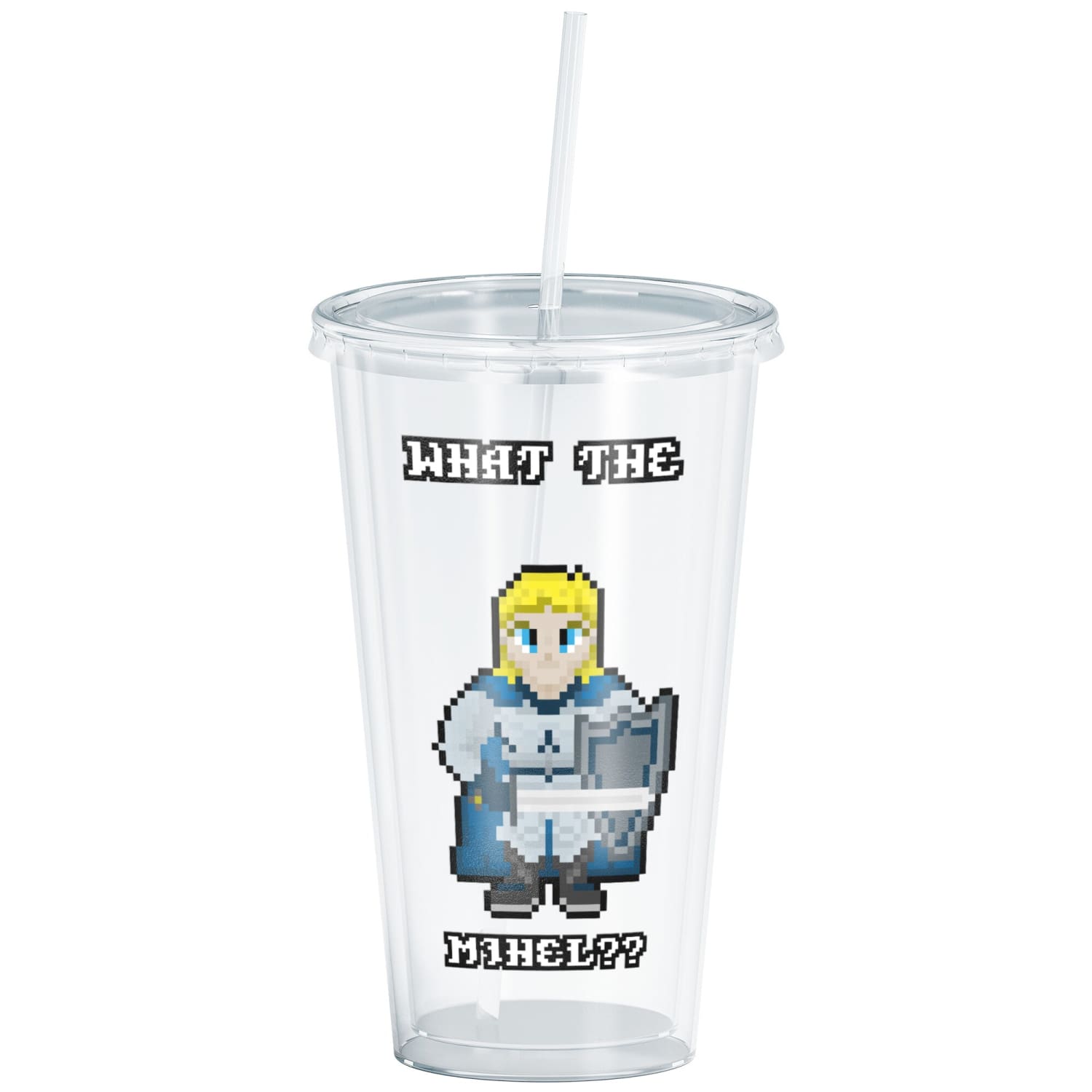 Dragons of Rebirth Mihel Pixel Quote 16oz Acrylic Tumbler - Drinkware