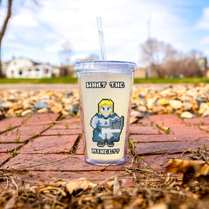 Dragons of Rebirth Mihel Pixel Quote 16oz Acrylic Tumbler - Drinkware