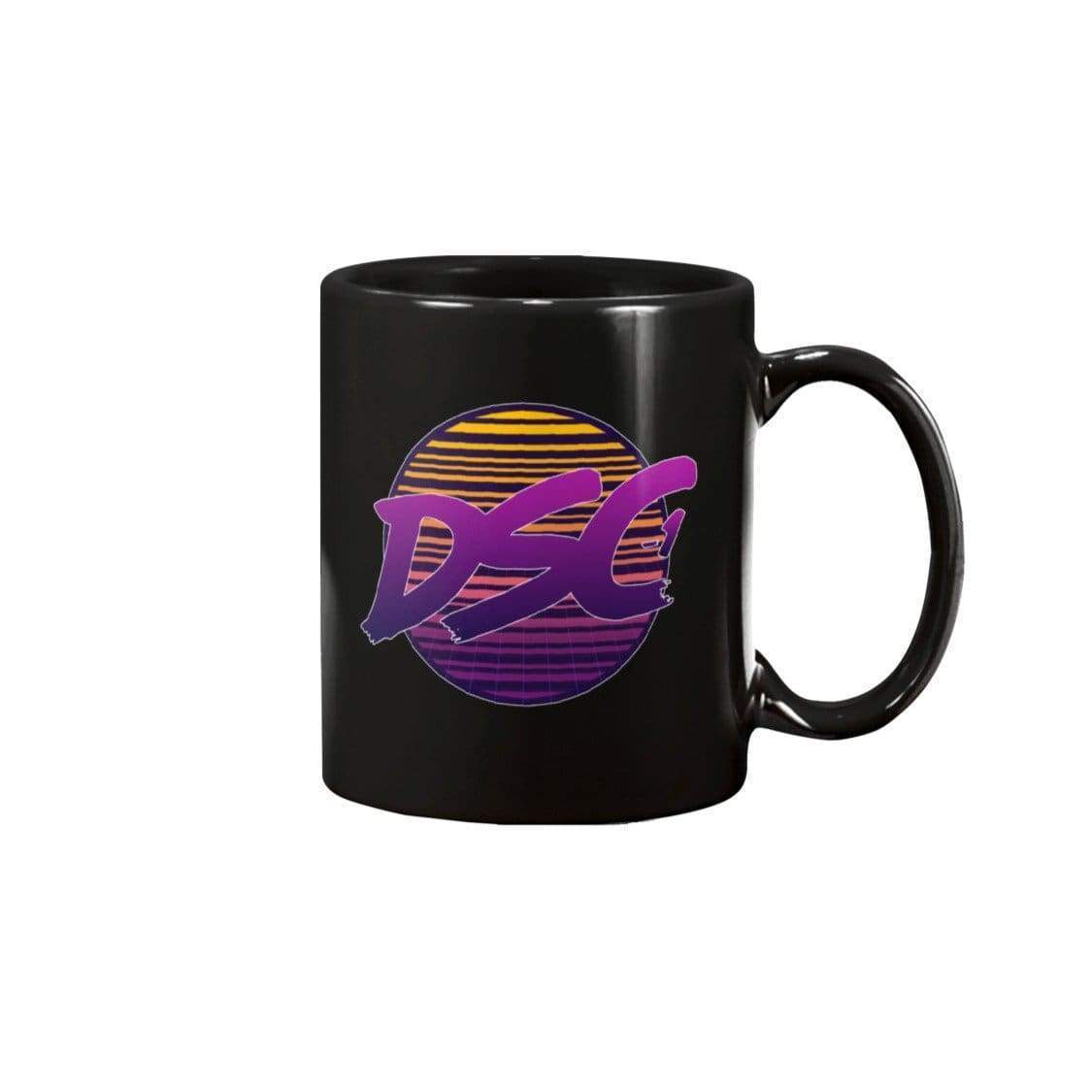 DSC 80’s Logo 11oz Coffee Mug - Black / 11OZ - Mugs