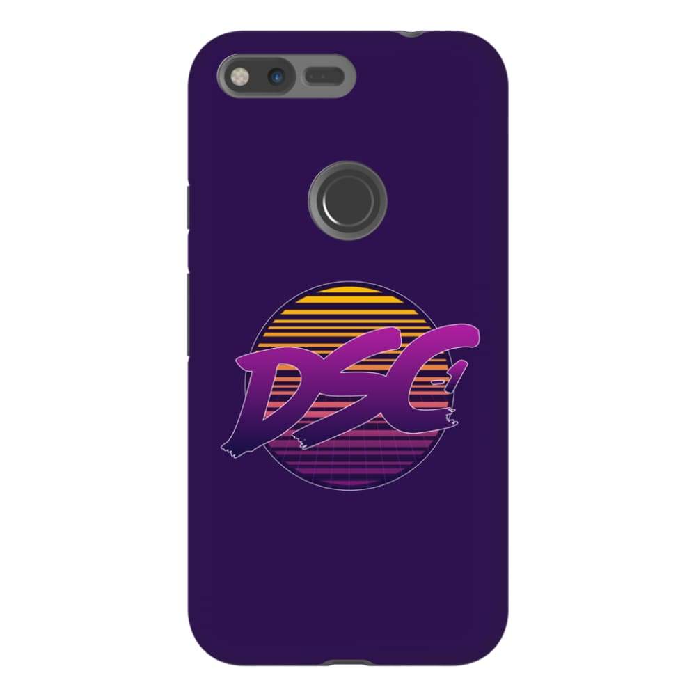 DSC 80s Logo Midnight Blue Tough Phone Case - Google Pixel XL
