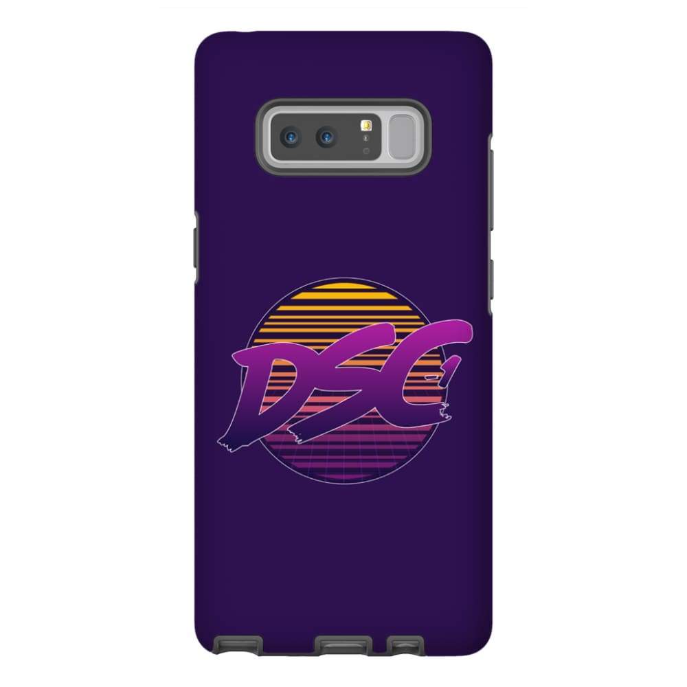 DSC 80s Logo Midnight Blue Tough Phone Case - Samsung Galaxy Note 8