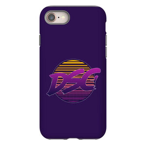 DSC 80s Logo Midnight Blue Tough Phone Case - iPhone 8