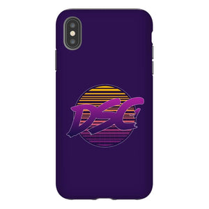 DSC 80s Logo Midnight Blue Tough Phone Case - iPhone XS Max