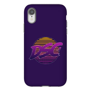 DSC 80s Logo Midnight Blue Tough Phone Case - iPhone XR