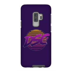 DSC 80s Logo Midnight Blue Tough Phone Case - Samsung Galaxy S9 Plus