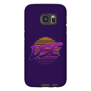DSC 80s Logo Midnight Blue Tough Phone Case - Samsung Galaxy S7