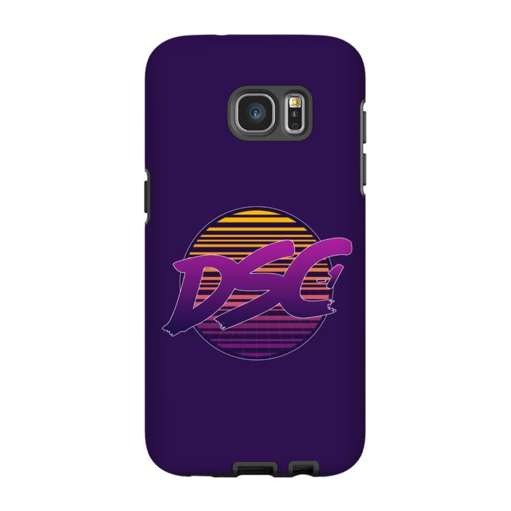 DSC 80s Logo Midnight Blue Tough Phone Case - Samsung Galaxy S7 Edge